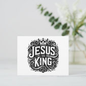 Jesus ist König Postkarte (Stehend Vorderseite)