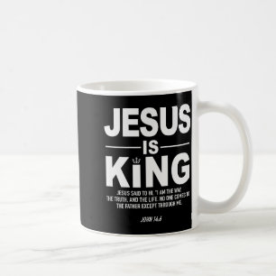 Jesus ist König Religiöser Glaube Gott Christliche Kaffeetasse