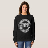 Jesus ist König Sweatshirt (Vorne ganz)