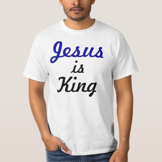 Jesus ist König T-Shirt (Vorderseite)