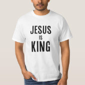 Jesus ist König T-Shirt (Vorderseite)