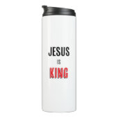 Jesus ist König Thermosbecher (Nach rechts gedreht)