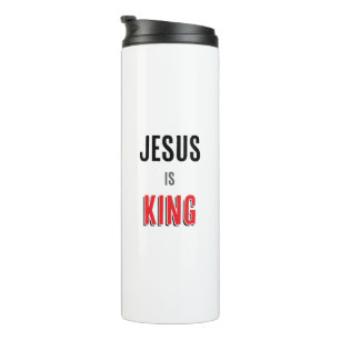 Jesus ist König Thermosbecher