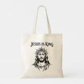 Jesus ist König Tragetasche (Rückseite)