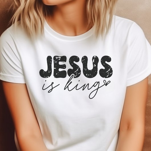 Jesus ist König Tri-Blend Shirt