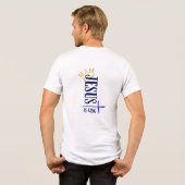 Jesus ist König Tri-Blend Shirt (Rückseite voll)
