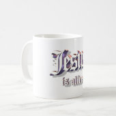 Jesus ist lebendiges 3D Kaffeetasse (Vorderseite Links)