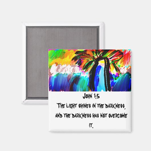 Jesus ist Leuchtturm Magnet (Vorderseite/Rückseite)