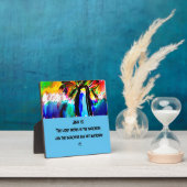 Jesus ist Leuchtturmmagnet Türschild Luft frisene Fotoplatte (InSitu)