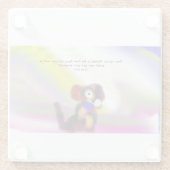 Jesus ist Licht Glasuntersetzer (Rückseite)