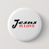 Jesus ist Liebe Button (Vorderseite)