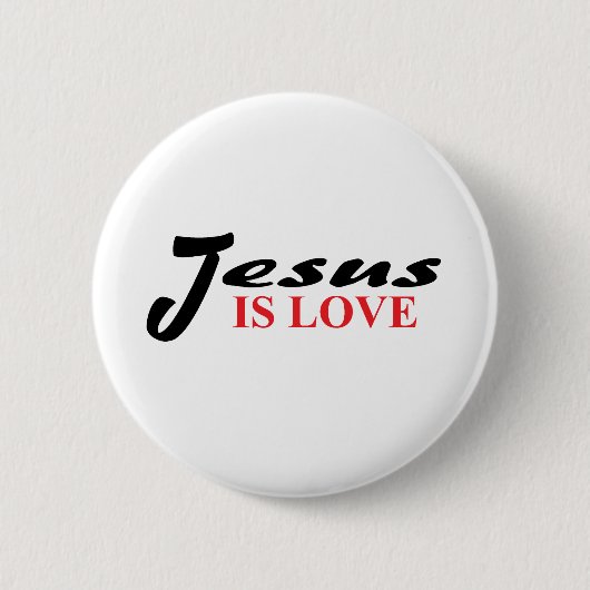 Jesus ist Liebe Button (Vorderseite)