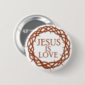 Jesus ist Liebe Button (Vorne & Hinten)