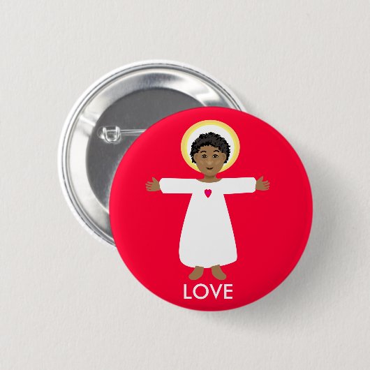 Jesus ist Liebe Button (Vorne & Hinten)