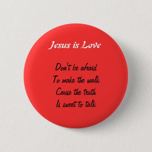Jesus ist Liebe Button