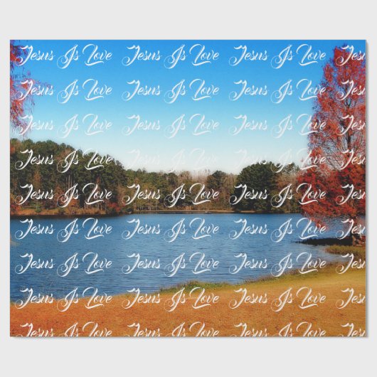 Jesus ist Liebe Geschenkpapier (Flach)