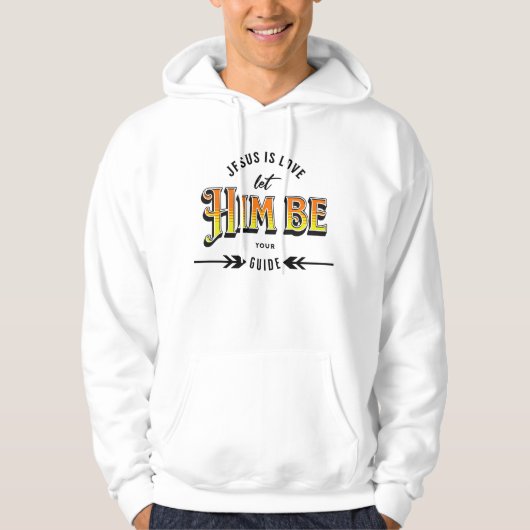 Jesus ist Liebe Hoodie (Vorderseite)