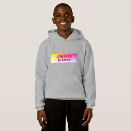 Jesus ist Liebe Jugend Hoodie