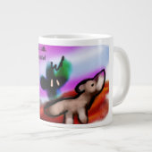 Jesus ist Liebe Jumbo-Tasse (Vorderseite Rechts)