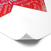 Jesus ist Liebe, Mitgefühl, Nicht-Richterspruch Ch Poster (Ecke)