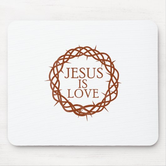 Jesus ist Liebe Mousepad (Vorne)