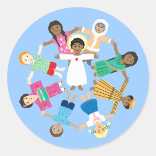 Jesus ist Liebe Runder Aufkleber