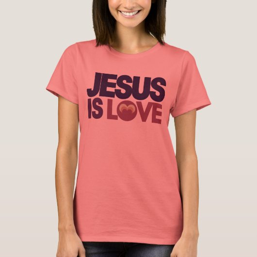 Jesus ist Liebe T-Shirt (Vorderseite)