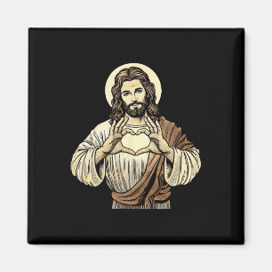 Jesus ist Liebe T-Shirt Jesus Liebe Sie Ostern Wei Magnet