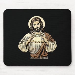 Jesus ist Liebe T-Shirt Jesus Liebe Sie Ostern Wei Mousepad