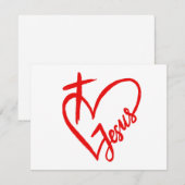 Jesus ist Liebe und Leben Einladung (Vorne/Hinten)