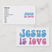 Jesus ist Liebe Visitenkarte (Vorne/Hinten)