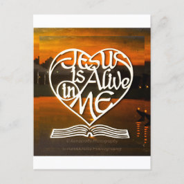 JESUS ist live in ME Postcard Postkarte