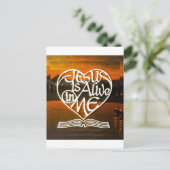 JESUS ist live in ME Postcard Postkarte (Stehend Vorderseite)