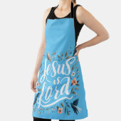 Jesus ist Lord Blue Bird Floral Design Schürze (InSitu)