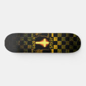 Jesus ist Lord Cross Skateboard (Horizontal)
