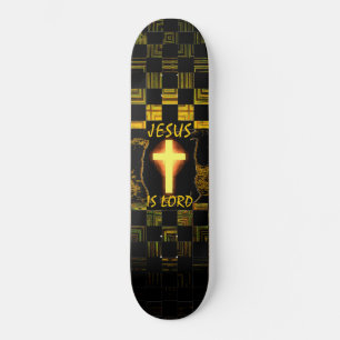 Jesus ist Lord Cross Skateboard