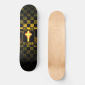 Jesus ist Lord Cross Skateboard (Vorderseite)