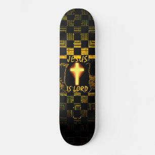 Jesus ist Lord Cross Skateboard