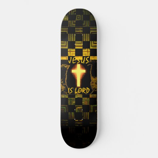 Jesus ist Lord Cross Skateboard (Vorderseite)