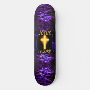 Jesus ist Lord Cross Skateboard