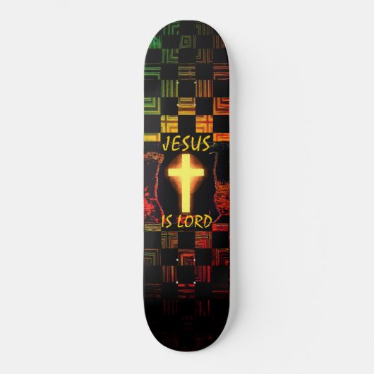 Jesus ist Lord Cross Skateboard (Vorderseite)