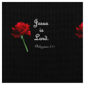 Jesus ist Lord Fabric Stoff (Nahaufnahme)