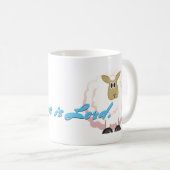 Jesus ist Lord - Fluffy Sheep Kaffeetasse (VorderseiteRechts)