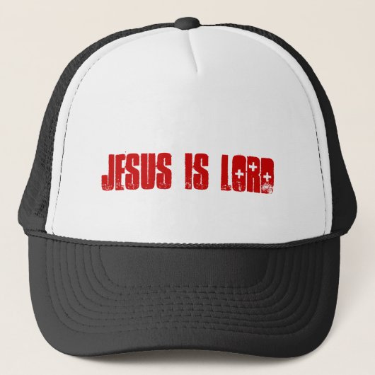 Jesus ist Lord HAT Truckerkappe (Vorderseite)