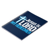 Jesus ist Lord My Redeemer Christliche Cross Churc Notizblock (Linke Seite)