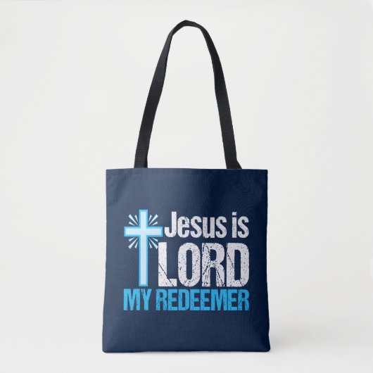 Jesus ist Lord My Redeemer Christliche Cross Churc Tasche (Vorderseite)