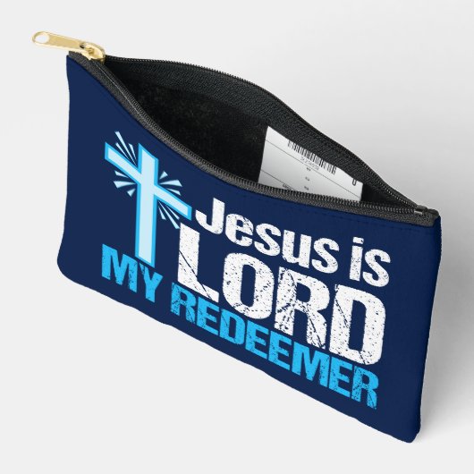 Jesus ist Lord My Redeemer Christliche Cross Churc Zubehörtasche (Offen)