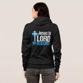 Jesus ist Lord My Redeemer Hoodie (Schwarz voll)