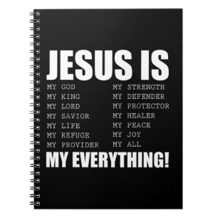Jesus ist mein alles Jesus T-ShirtSind Sie ein Tei Notizblock
