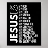 Jesus ist mein alles Jesus T-ShirtSind Sie ein Tei Poster (Vorne)